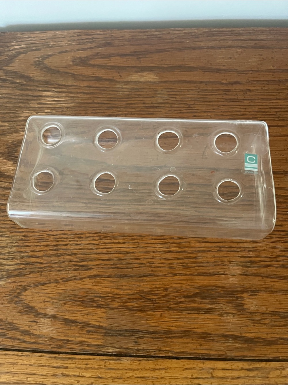 Clear Glass rectangular 8-hole acrylic flower vase